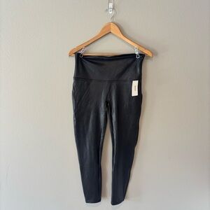 SPANX Women’s Faux Leather Skinny Legging Black Size Petite XL NWT